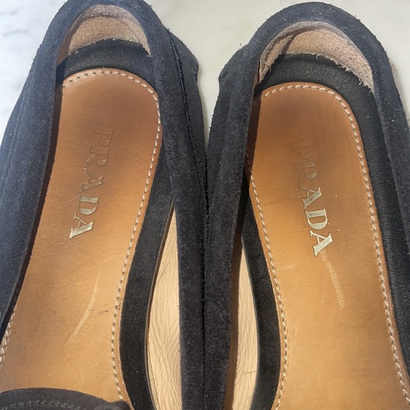 Authentic PRADA Black Suede Driver/Loafers - Picture 4 of 4
